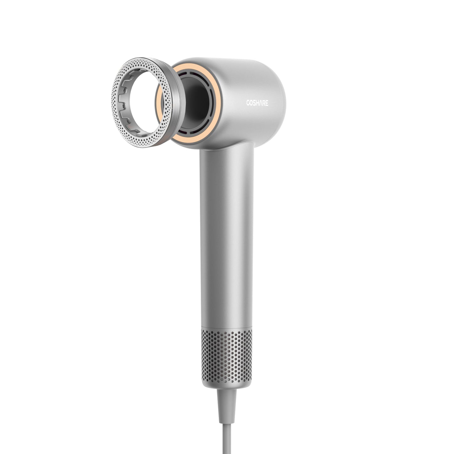 Coshare HD10E Pearl White-föhn-Haardroger met ionische technologie - 3 warmtestanden