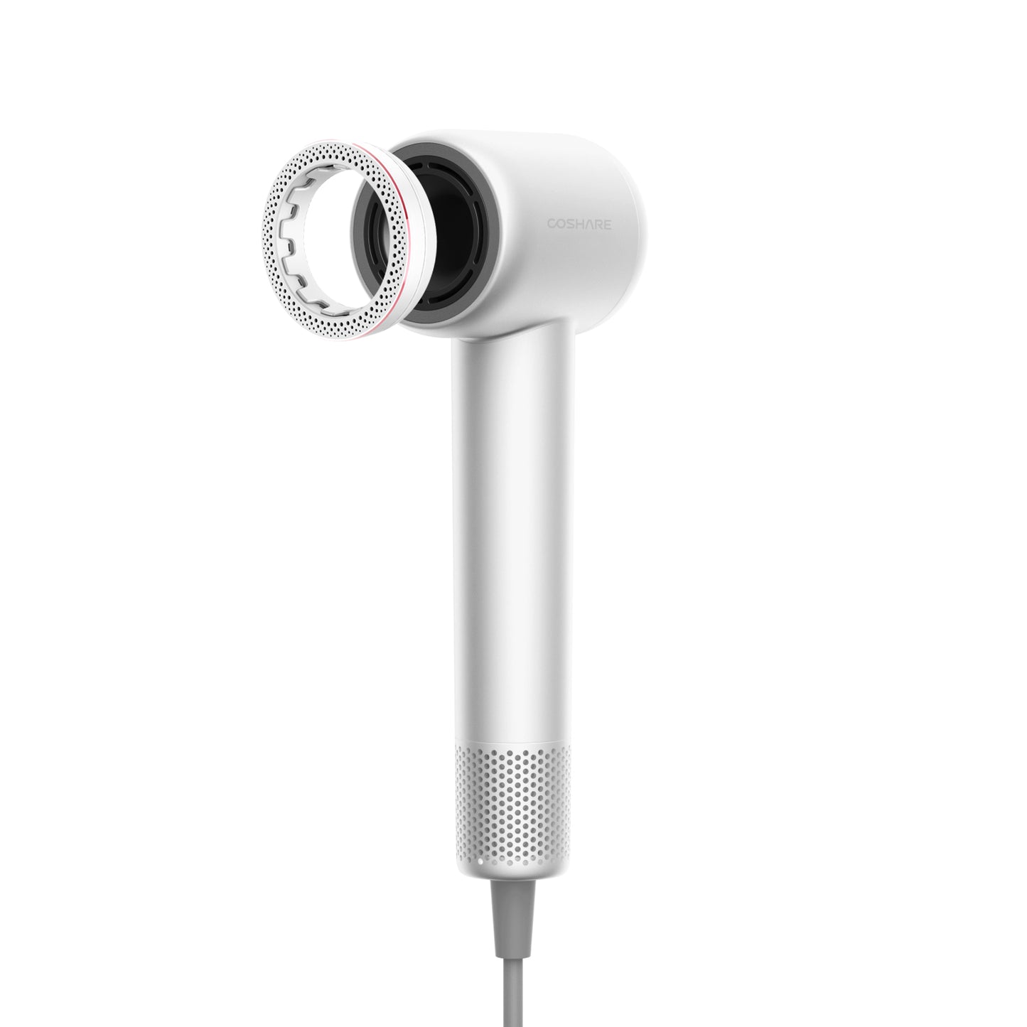 Coshare HD10E Pearl White-föhn-Haardroger met ionische technologie - 3 warmtestanden