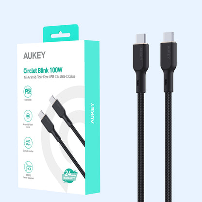 Aukey Circuit Blink 100W C to C Cable